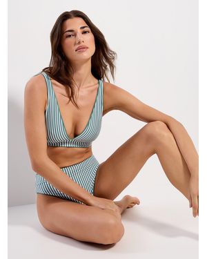 Maaji Longline Triangle Bralette Reversible - Green