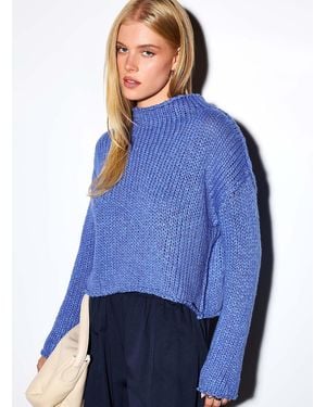 Free People Cropped Boxy - Blue