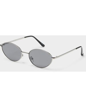Simon's Galen Oval Sunglasses - Metallic