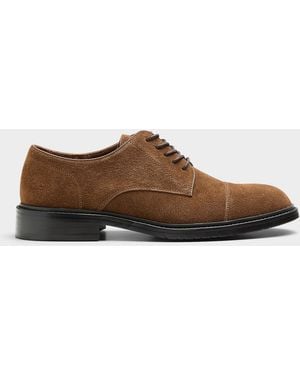 Simon's Suede Derby Shoes Men - Brown