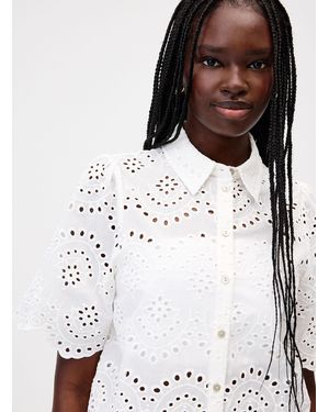 ONLY Broderie Anglaise Boxy - White