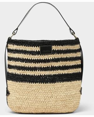 Isabel Marant Bayia Raffia Tote Bag - Black
