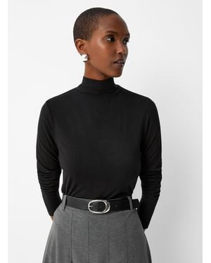 Contemporaine Flowy Mock - Black