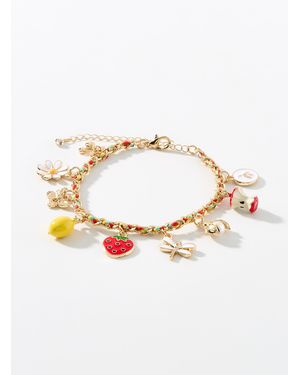 Simon's Fun Charm Cord Bracelet - Metallic