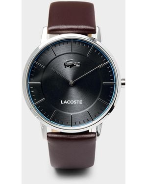 Lacoste Crocorigin Leather Watch - Grey
