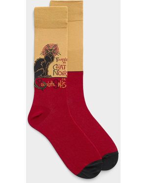 Hot Sox Chat Noir Socks - Red