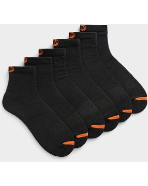 Merrell Solid Padded Ankle Socks 6 - Black