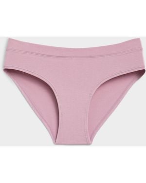 Miiyu Stretch Essential Bikini Panty Organic Cotton And Tm Modal - Pink