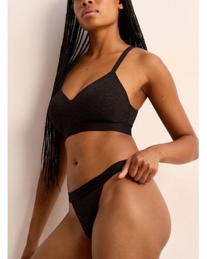 Miiyu Minimalist Moulded Wireless Bra - Brown