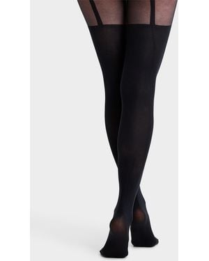 Pretty Polly Garter Thigh - Black