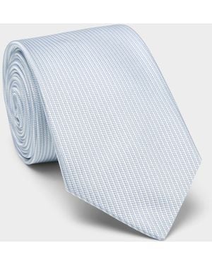 Le 31 Pastel Pure Silk Tie - Blue