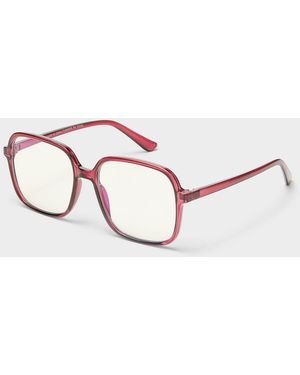 Simon's Isabella Oversized Square Sunglasses - Pink