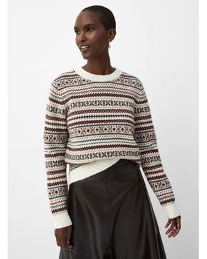 Contemporaine Jacquard Crew - Grey