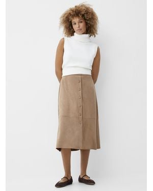 Contemporaine Buttoned Faux - Natural