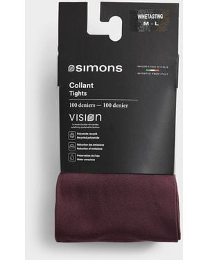 Simon's Solid Comfortable Tights 100 Denier - Multicolour