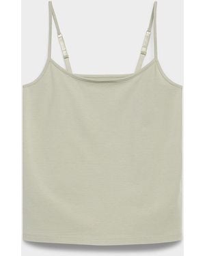 Twik Thin Straps Fitted Cami - White