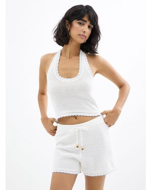 Simon's Scalloped - White