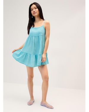 Rip Curl Faded Tiered Minidress - Blue