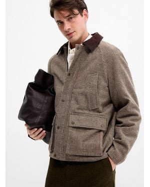 Jack & Jones Heritage Houndstooth Jacket - Grey