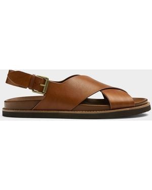 Polo Ralph Lauren Zane Leather Cross - Brown