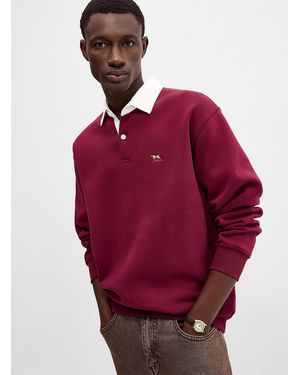 Rodd & Gunn Rugby Polo Sweatshirt - Red