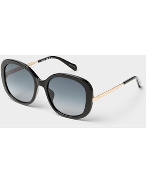 Fossil Oversized Round Sunglasses - Blue