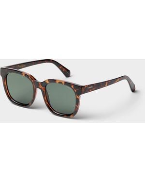 Komono Sienna Oversized Rectangular Sunglasses - Grey