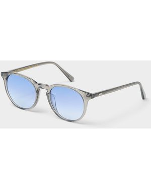 Messyweekend New Depp Round Sunglasses - Blue