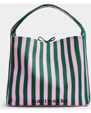 Marimekko Merirosvo Knit Xl Tote Bag - Green
