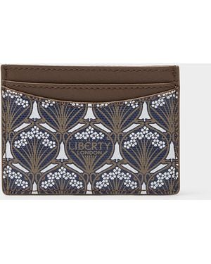 Liberty Iphis Card Case Made With Fabric - Multicolor
