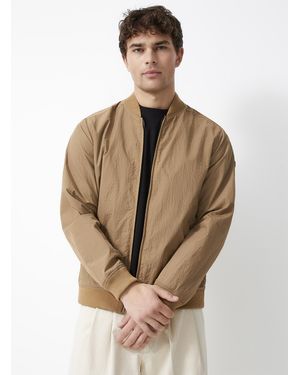 Quartz Co. Daniel Nylon Bomber - Natural