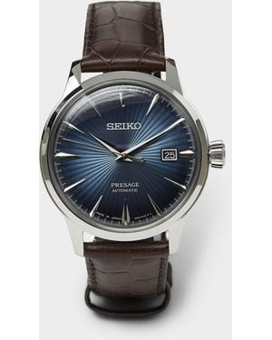 Seiko Presage Croc - Blue