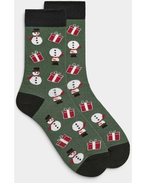 Le 31 Merry Christmas Socks Christmas Collection - Black