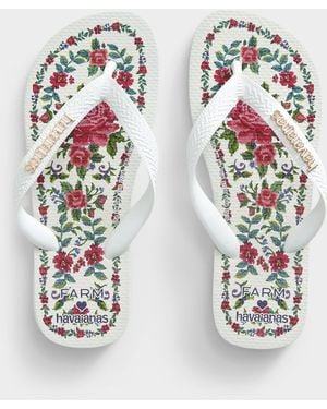 Havaianas X Farm Rio Flip - White