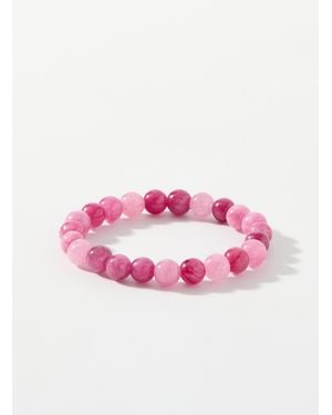Simon's Monochrome Bead Bracelet - Pink