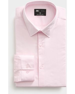 Le 31 Stretch Cotton Shirt Slim Fit - Pink