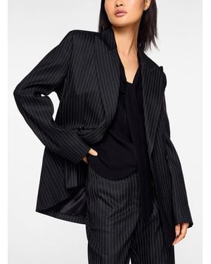 Isabel Marant Ranya Banker Stripes Blazer - Black
