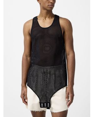 Rick Owens Mesh Weave Bodysuit - Black