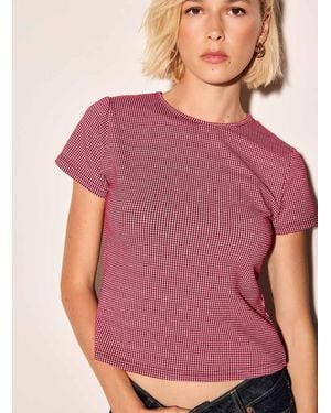 Icône Fitted Gingham T - Purple