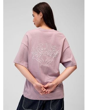 Twik Printed Washed T - Pink