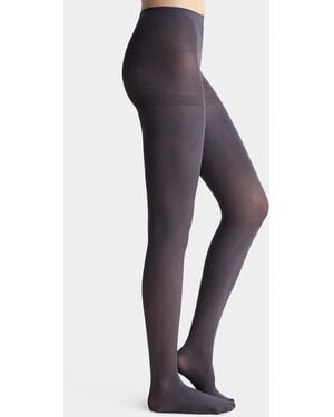 Simon's Solid Colour Recycled Nylon Tights 50 Denier - Blue