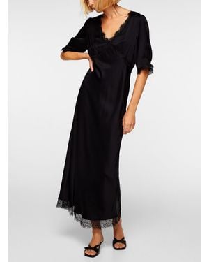 RIXO London Annina Satiny V - Black