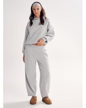 Miiyu Plain Loose Hoodie - Natural