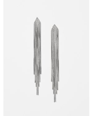 Simon's Long Fringed - White