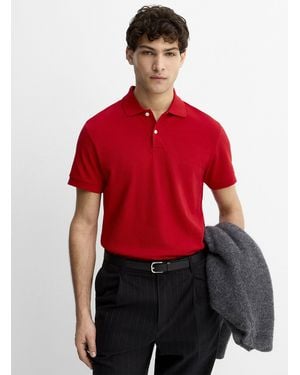 Le 31 Minimalist Piqué Polo Standard Fit - Red