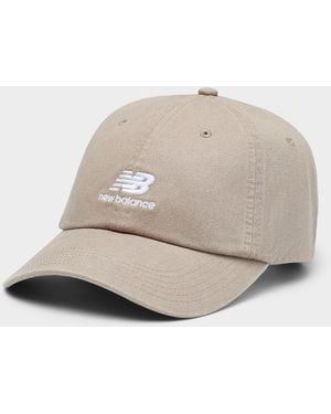 New Balance Embroidered Nb Logo Dad Cap - Natural