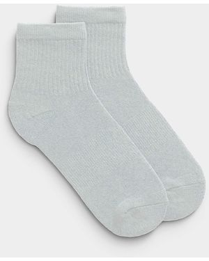 Simon's Solid Colour Ankle Socks - White