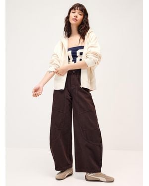 Twik Barrel Jean - White