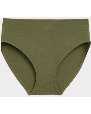 Miiyu Stretch Comfort Bikini Panty Organic Cotton And Tm Modal - Green