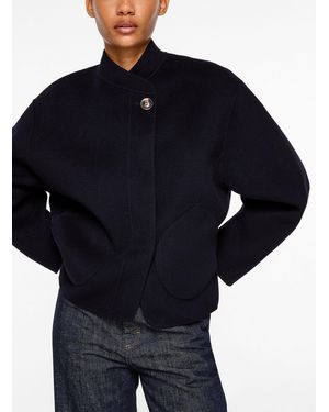 Soeur Windsor Minimalist Peacoat - Blue
